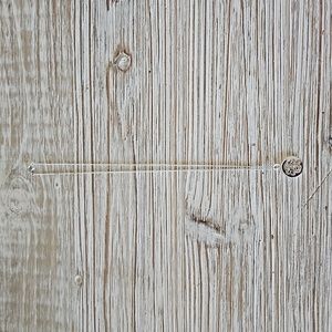 Silver necklace with T initial, $5